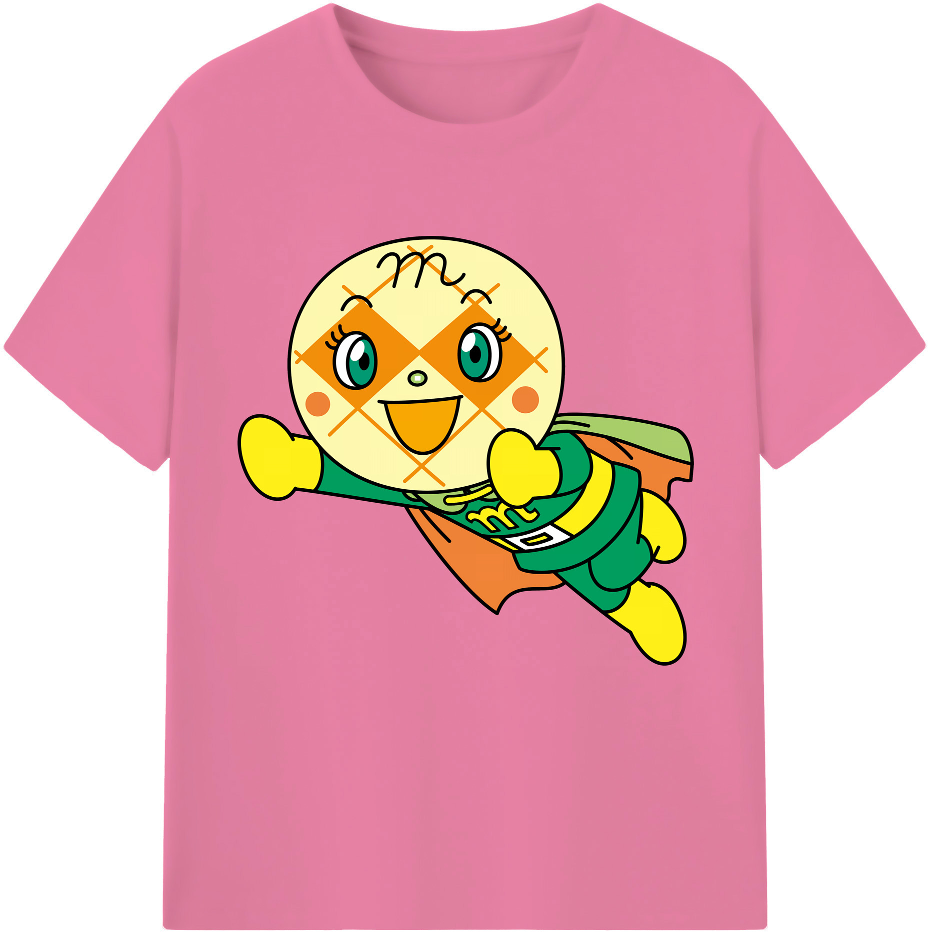 （画像用） アンパンマン Anpanman 綿100％半袖Tシャツ（フロントプリント）